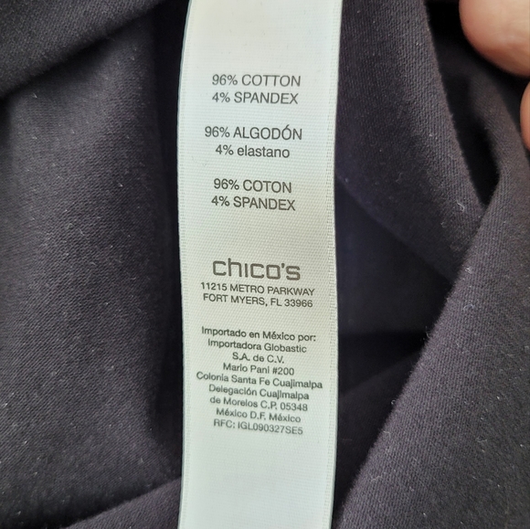 Zenergy Embellished Tee by Chico's Size3=16/XL - Picture 10 of 13